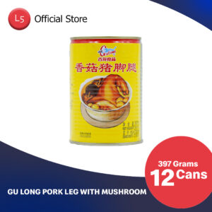 Gu Long Pork Leg with Mushroom 397g Box of 12 Cans
